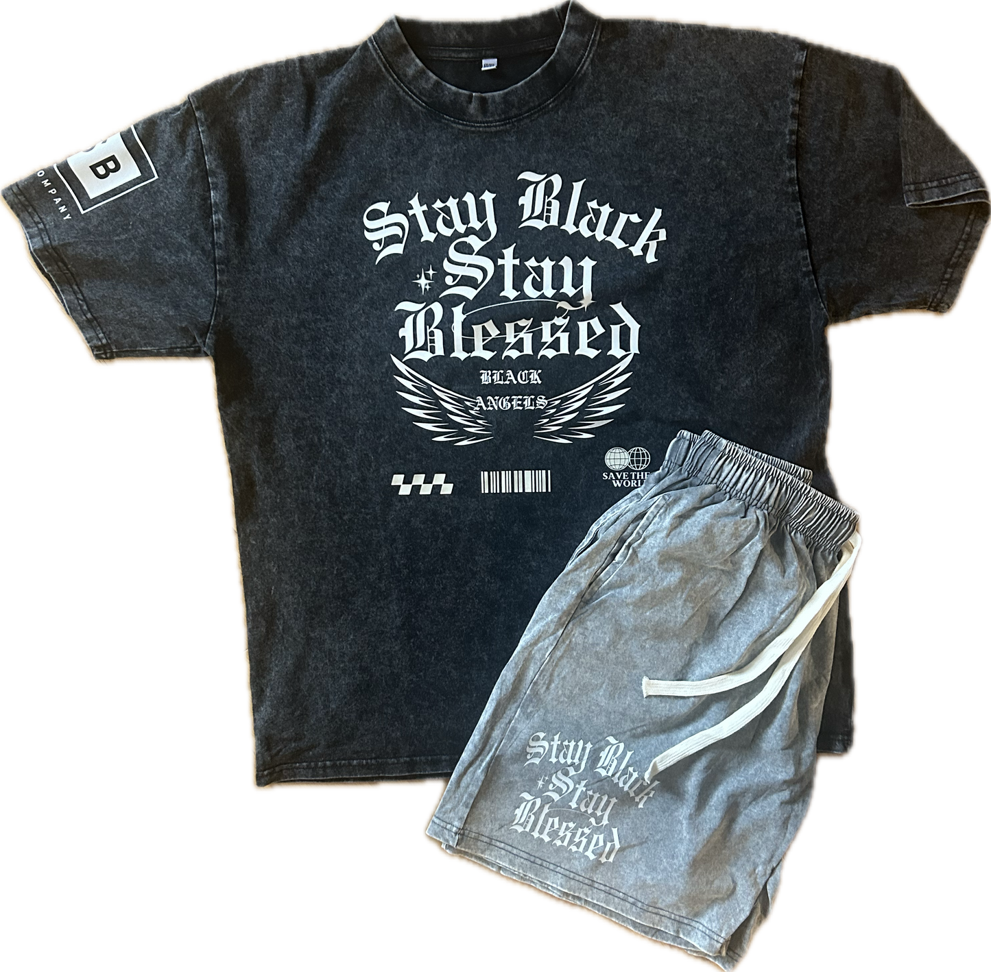 Black Angels Acidwash outfit