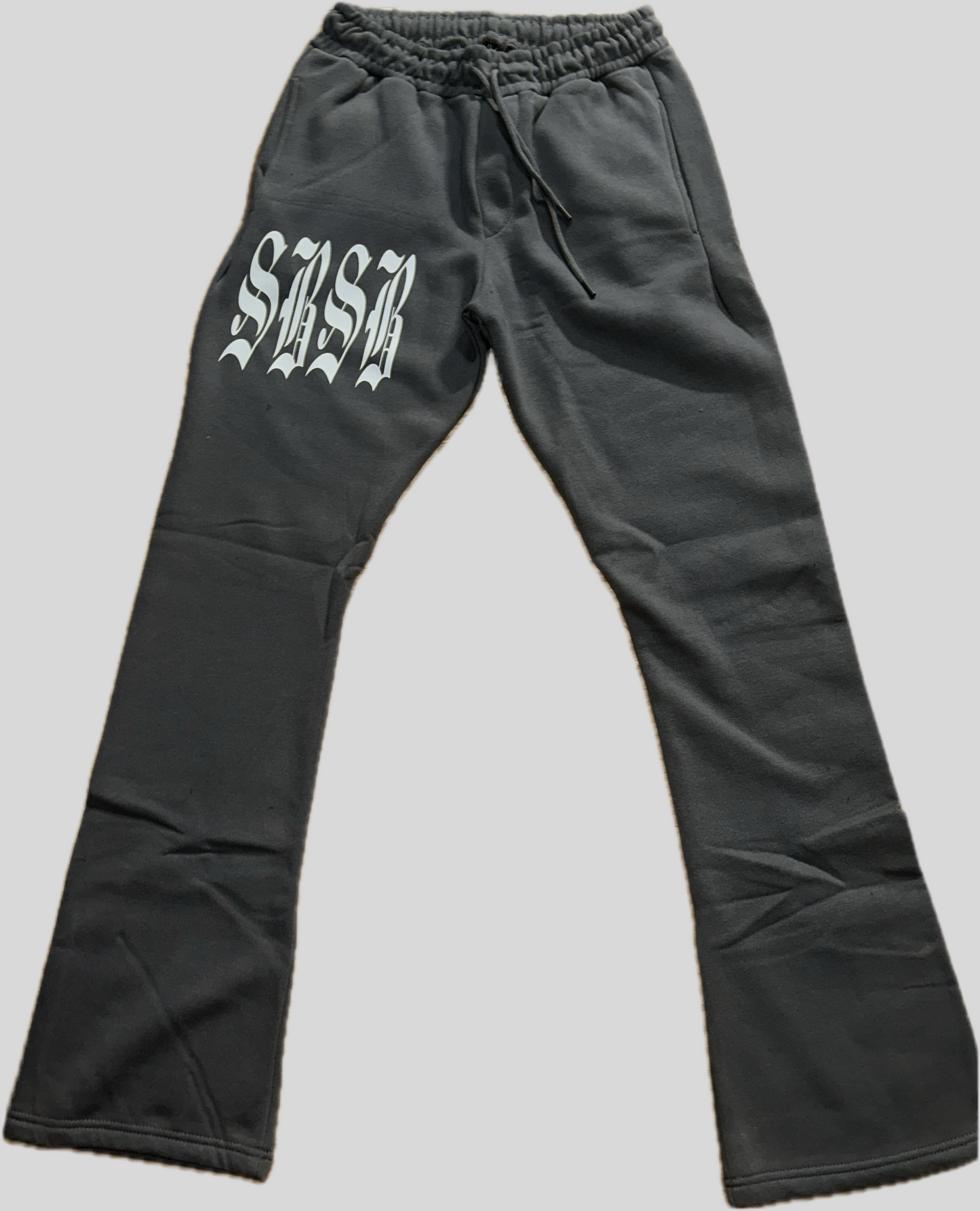 Black Angels stacked sweatsuit (metallic)