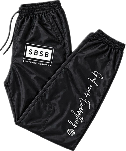 God over everything thing black windbreaker set