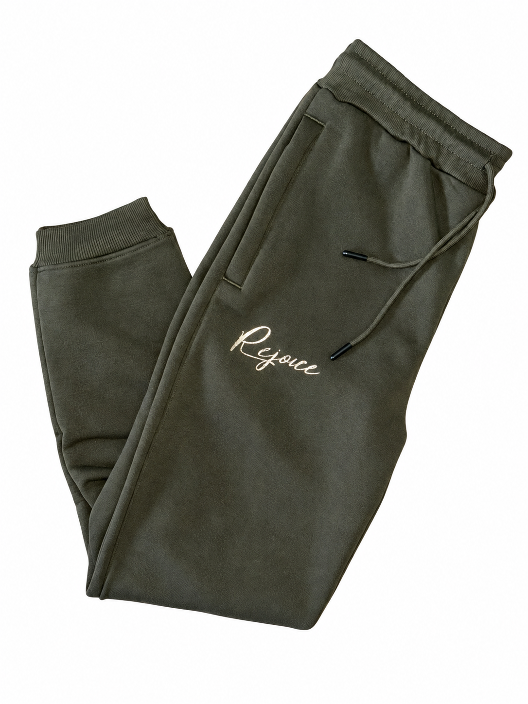 Rose Gold Rejoice sweatsuit (forest green)