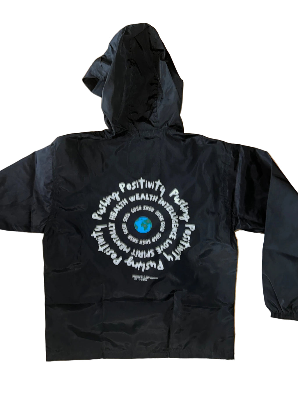 Pushing positivity windbreaker set black