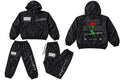God over everything thing black windbreaker set