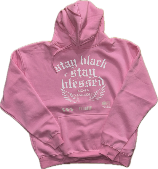 Blank Angels stacked sweatsuit ( Pink)