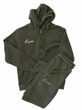 Rose Gold Rejoice sweatsuit (forest green)