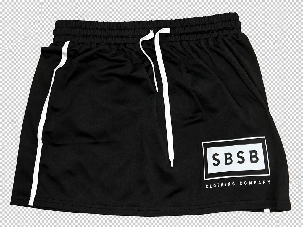 SBSB tennis skirt set (black)
