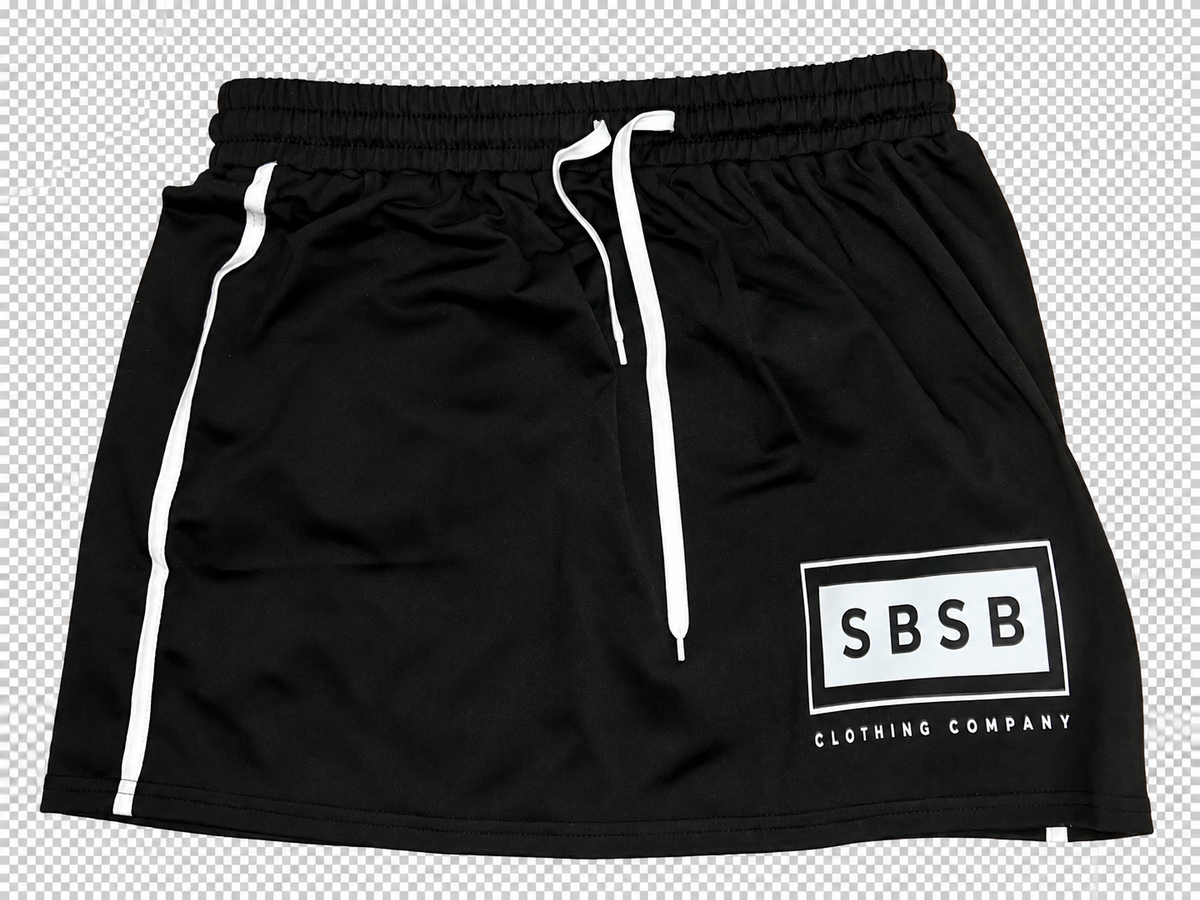 SBSB tennis skirt set (black)