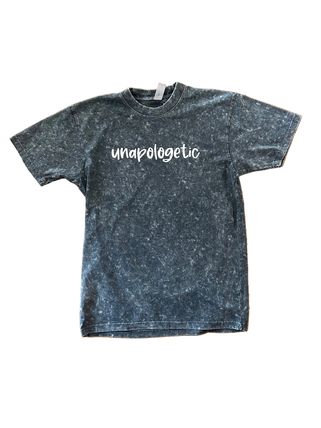 Unapologetic grey acid wash