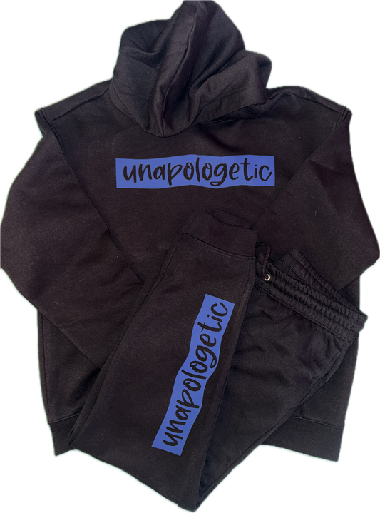 Unapologetic strip sweatsuit