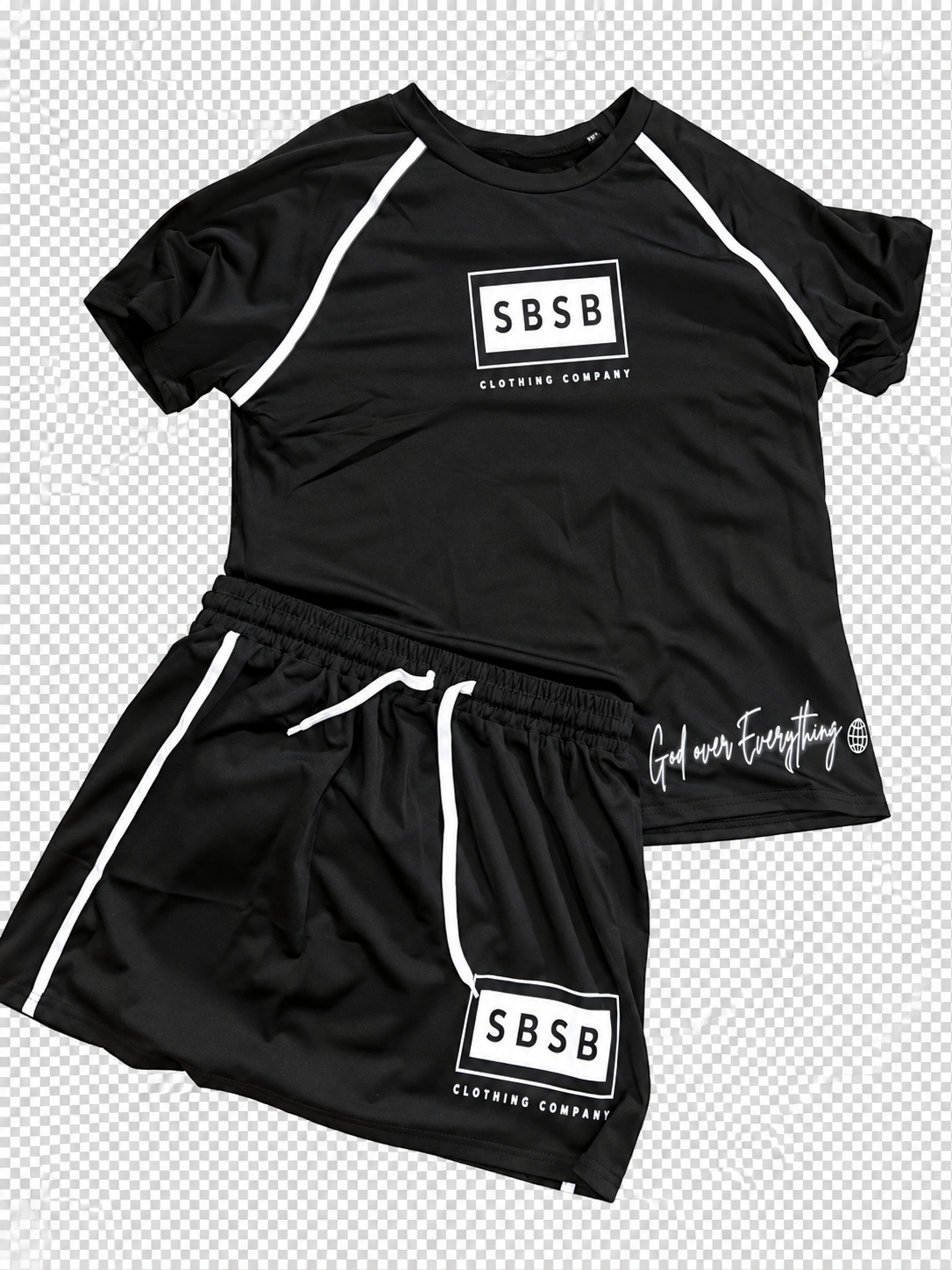 SBSB tennis skirt set (black)