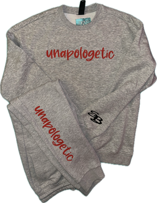 Unapologetic crewneck sweatsuit